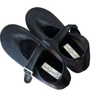 JESSICA SIMPSON New Black Mesh Ballet Flats Slippers Memory Foam Mary Jane’s